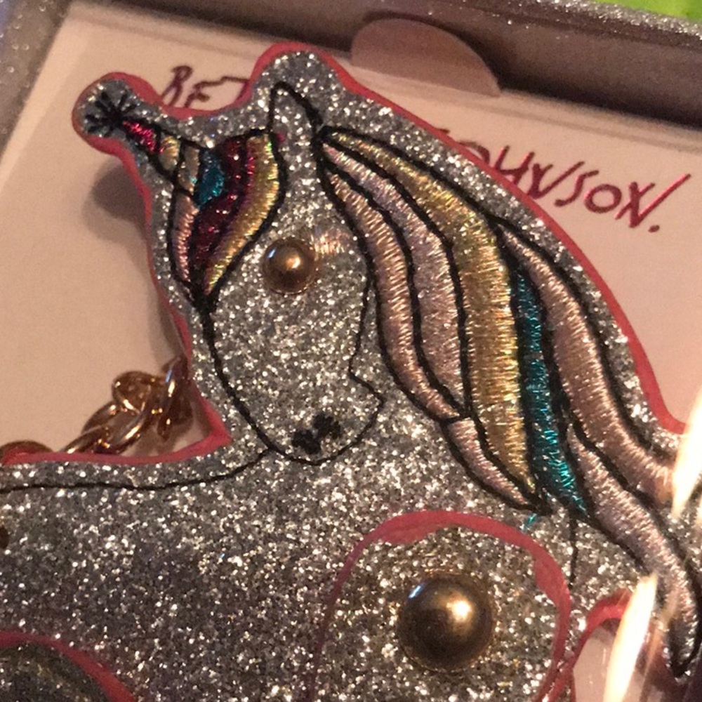 Betsey Johnson Unicorn key Fob - Picture 2 of 4
